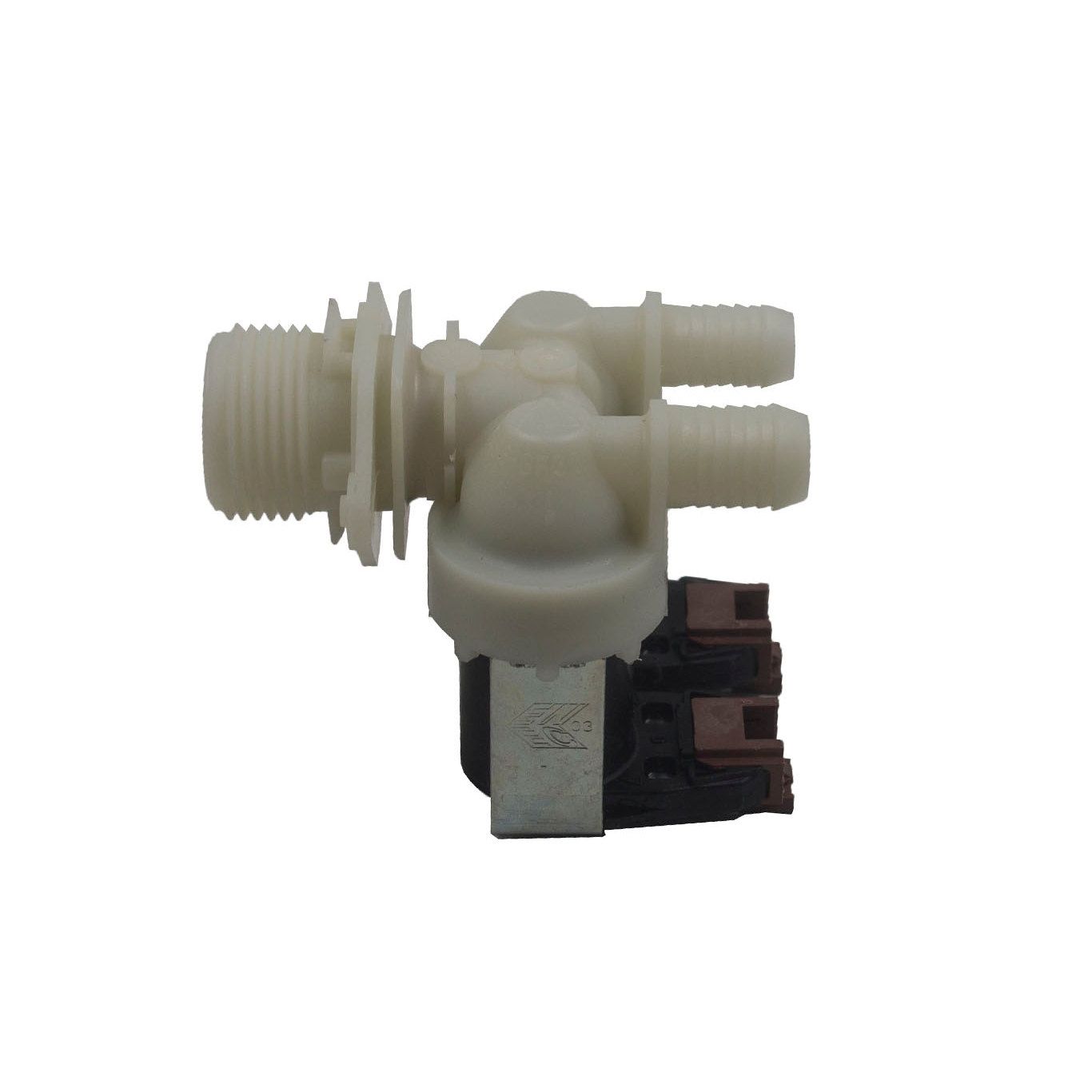Клапан электромагнитный в сборе к стиральной машине Electrolux 50297055001, 1325186110 (126061561, диаметр посадки на шланги 14 мм и 12 мм)