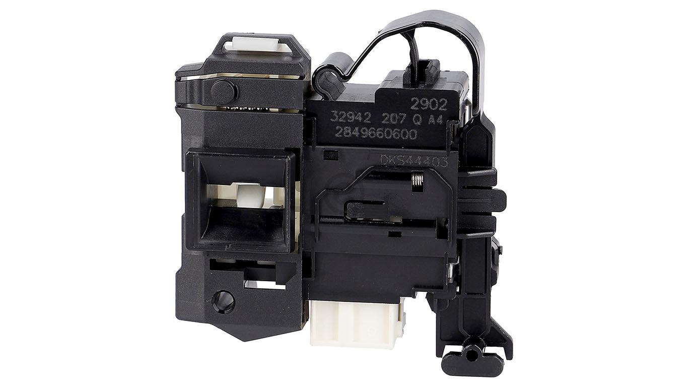 УБЛ (механизм блокировки люка) для стиральной машины Hotpoint C00869872, 0869872 (снято с новой техники)