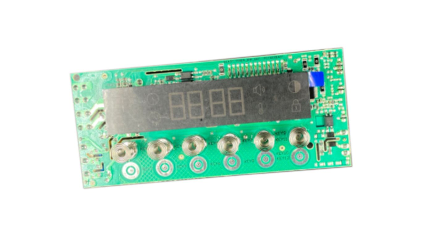 Плата (модуль) с дисплеем для духового шкафа INDESIT IFE 3644 J IX, IFE 3644 J WH C00873890 (V01R68, G07-B02, E56063, PC1683BA07)