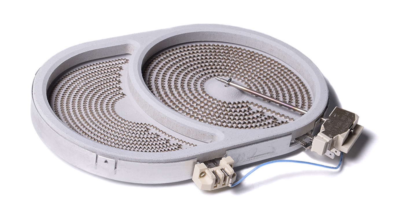 Конфорка для плиты AEG 140057373015 (285х190мм 2400/1500W, 10.57415.653, 60.16176.090)