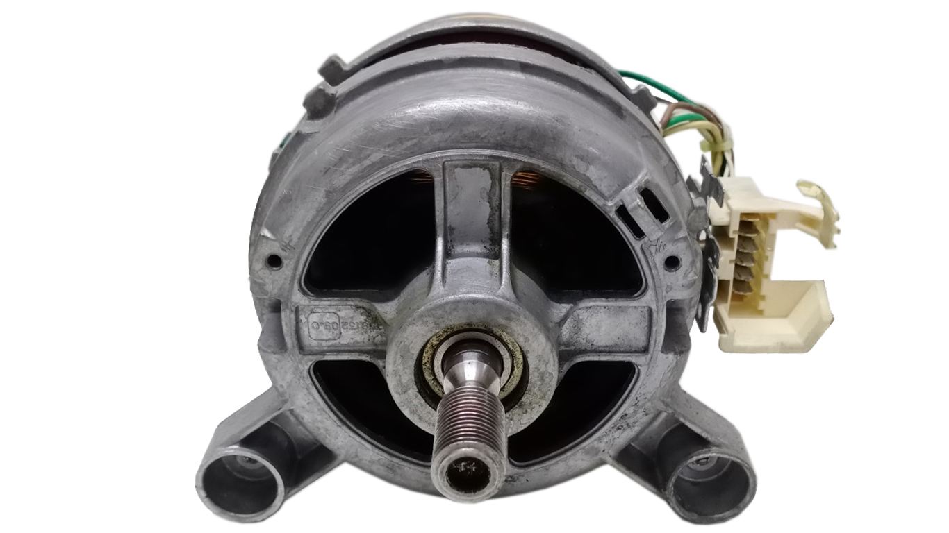 Мотор для стиральной машины Zanussi 124701031, 3792614517, 3792616611 (ACC TYPE 20584.056 CA-EL CL. B/F 230.240М 50 HZ 480/14000 RPM, 584345.0, 6 клемм)