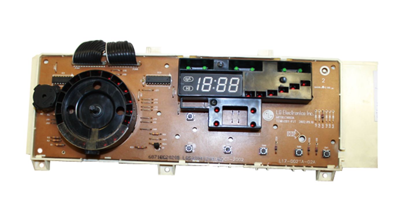 Силовой модуль с индикацией для стиральной машины LG (ЭЛДЖИ) 6871EC1075B (6870EC9082a, 6870EC9083A)