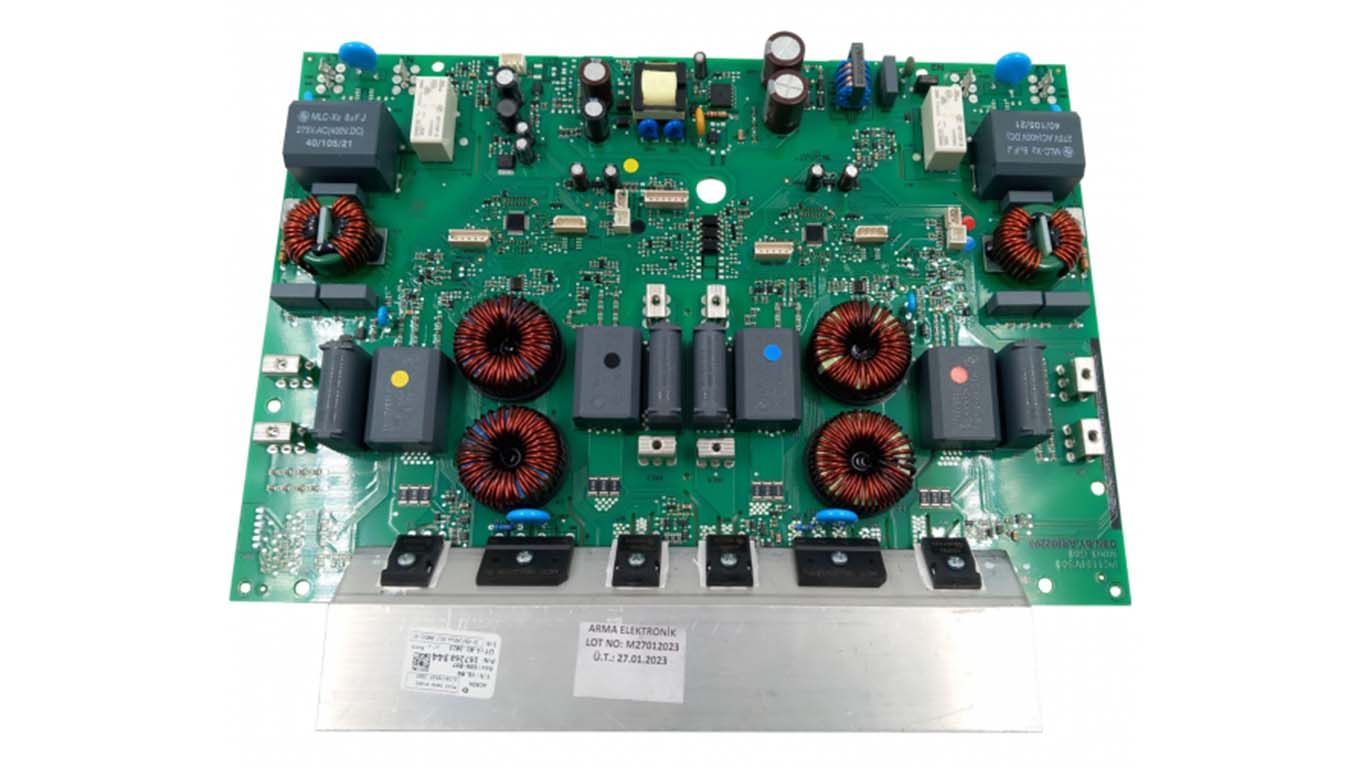 Модуль для индукционной варочной панели Beko 167260344, 167260326 (PC1154VS06, G06-B07, E465853, AR002203, P22-398829-1, снято с гарантийной техники)